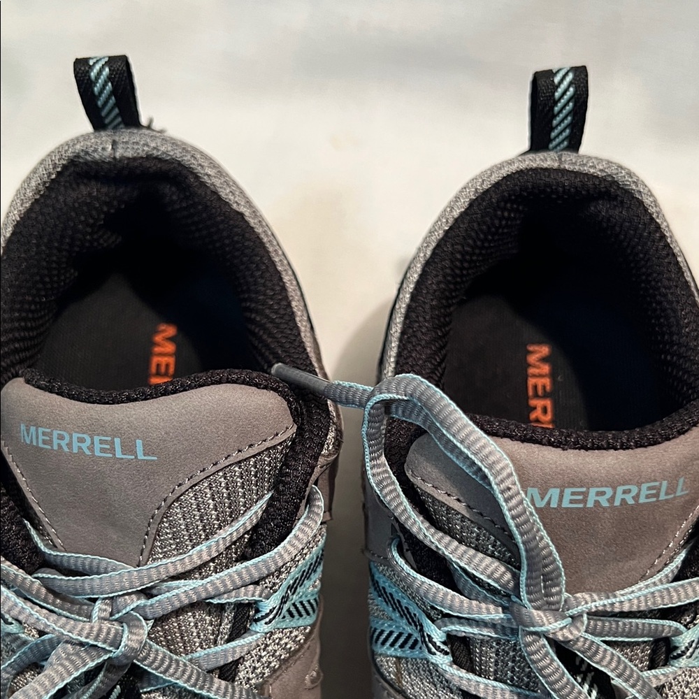 Merrell Gray, Black & Blue Trail Shoes - Picture 10 of 11